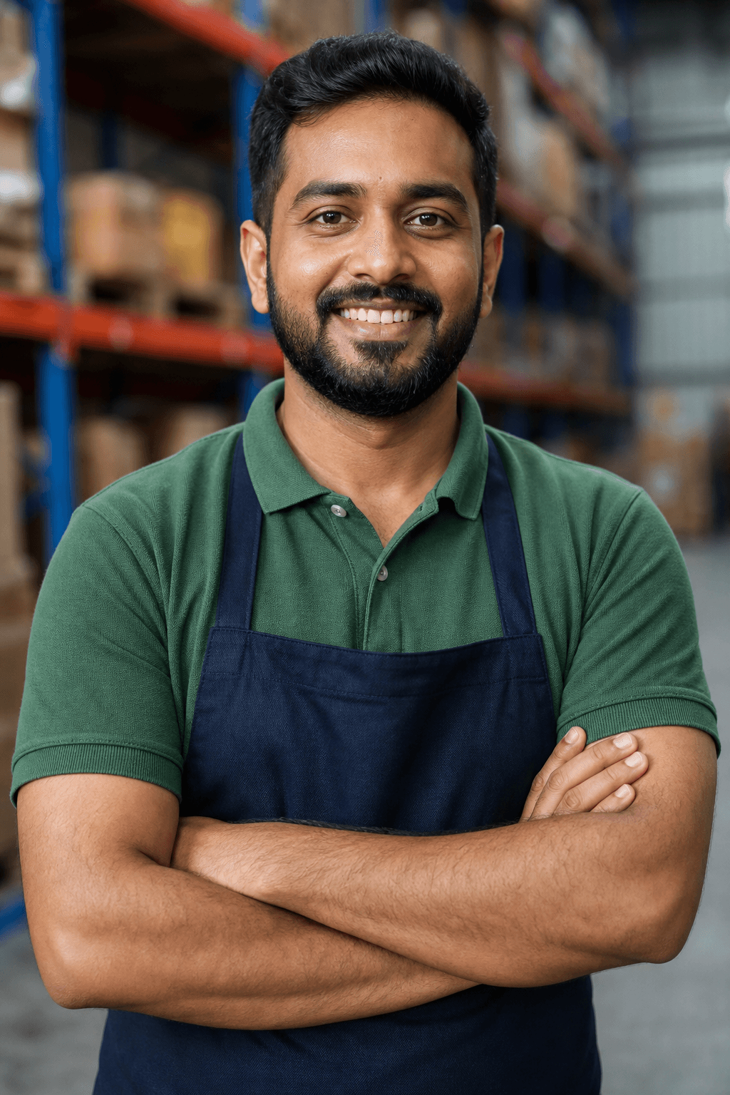 A Kavix seller in a warehouse