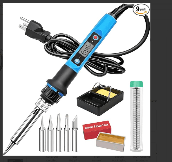 Soldering Iron Kit, 80W 110V Fast Heat Up In 10s LCD Digital