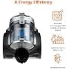 Basics Cylinder Bagless Vacuum Cleaner for Hardfloor, Carpet & Car, Compact & Lightweight, 700W, 1.5L, Black