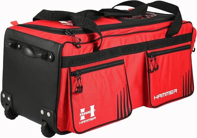 Hammer Vapor 2.0 Wheelie Cricket Kit Bag 2100D Polyester | Tractor Wheels | Bat Pocket