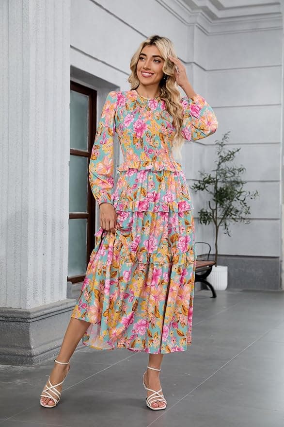 ZAFUL Womens Fall Dresses Long