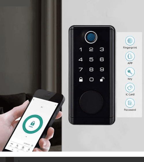 Smart Door Lock Fingerprint Keyless Entry Door Lock Security